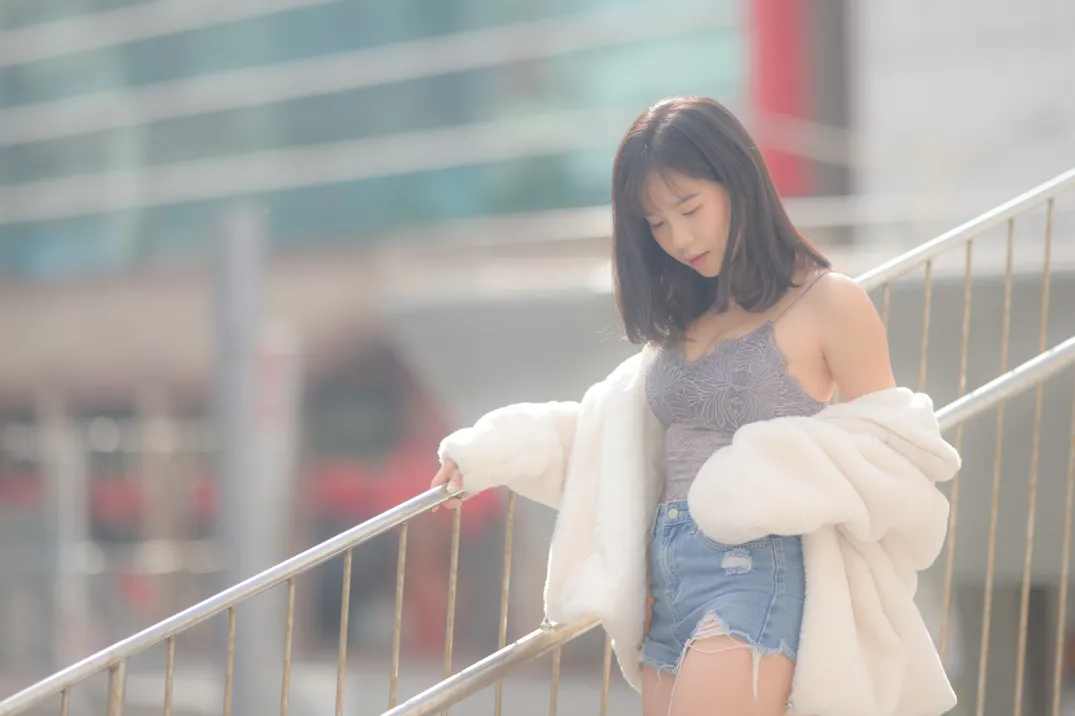 [Mzsock] NO.215 YoYo denim shorts and boots street photography#[105P]-31